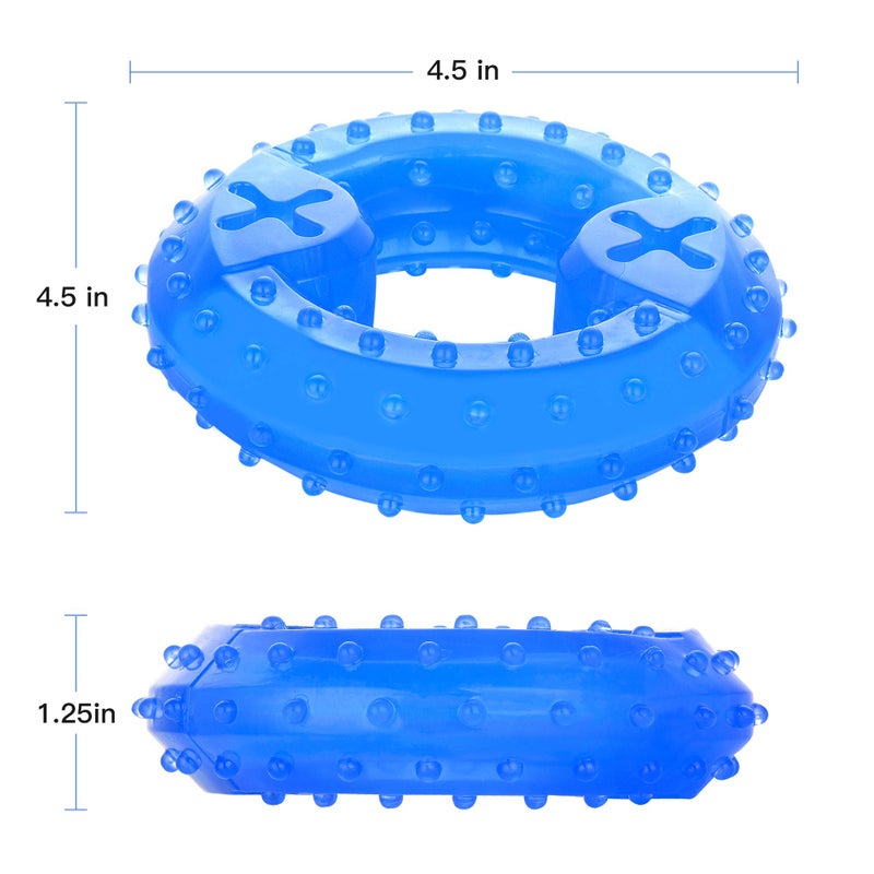 NWK Pet Teether Cooling Chew Toy for Dogs Teething Toy for Puppies, Fit with Treats for More Fun (Chewing Ring) - Image 3
